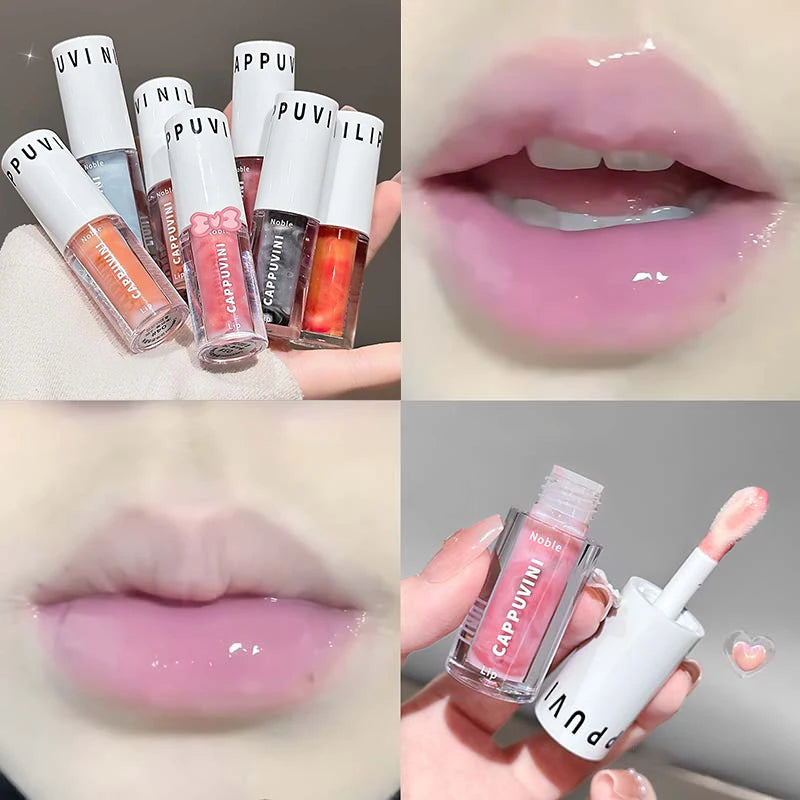 Hydrating Lip Gloss with Mirror - Moisturizing, Long-Lasting, Clear & Colorful Options