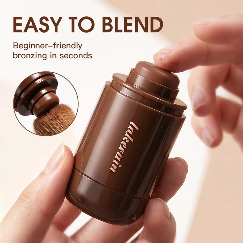 Bronze Contour Stick for Natural Sun-Kissed Makeup - Hydrating & Blending