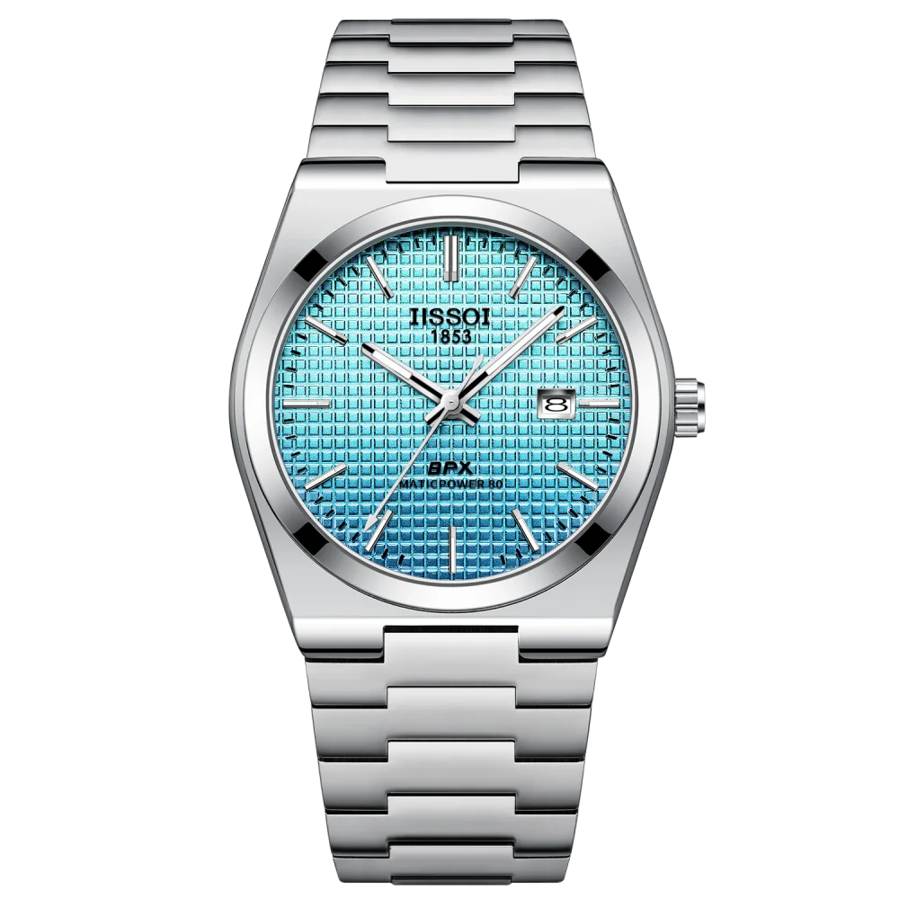 Men's Quartz Watch with Stainless Steel Mesh Strap - Waterproof Casual Business Wristwatch