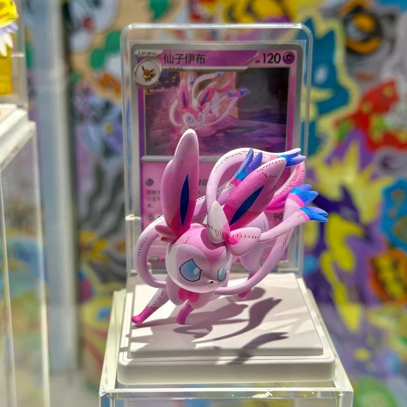 Collectible Trading Card Game Figure Set Eevee Illustration Series - Surprise Toys