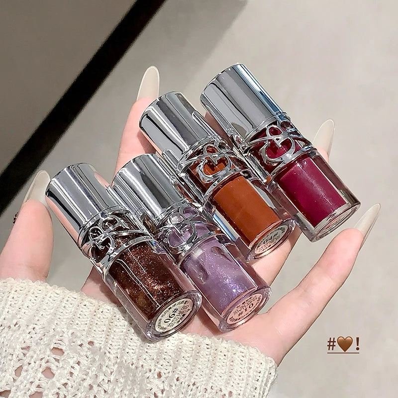 Shimmer Lip Gloss - Hydrating Plumping Lip Oil with Glitter