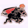 Halloween Enamel Pin Headless Horseman Ghost Badge Lapel Pin Jewelry