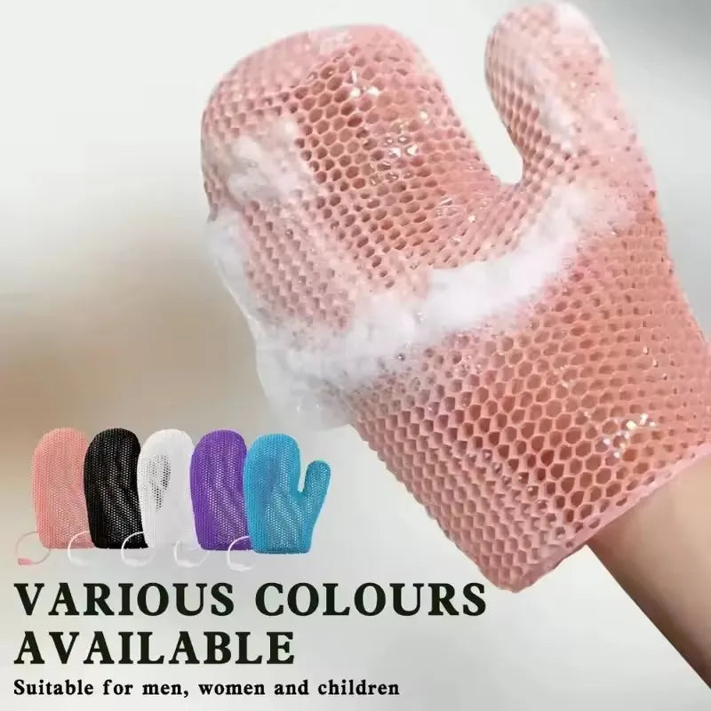 Honeycomb TPU Exfoliating Shower Glove - Quick-Drying Body Scrubber Sponge
