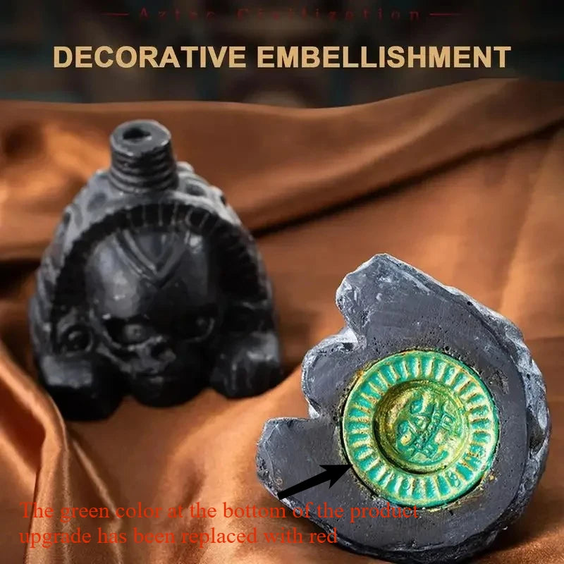 Aztec Skull Whistle Noise Maker - Spooky Cultural Decoration & Party Prop