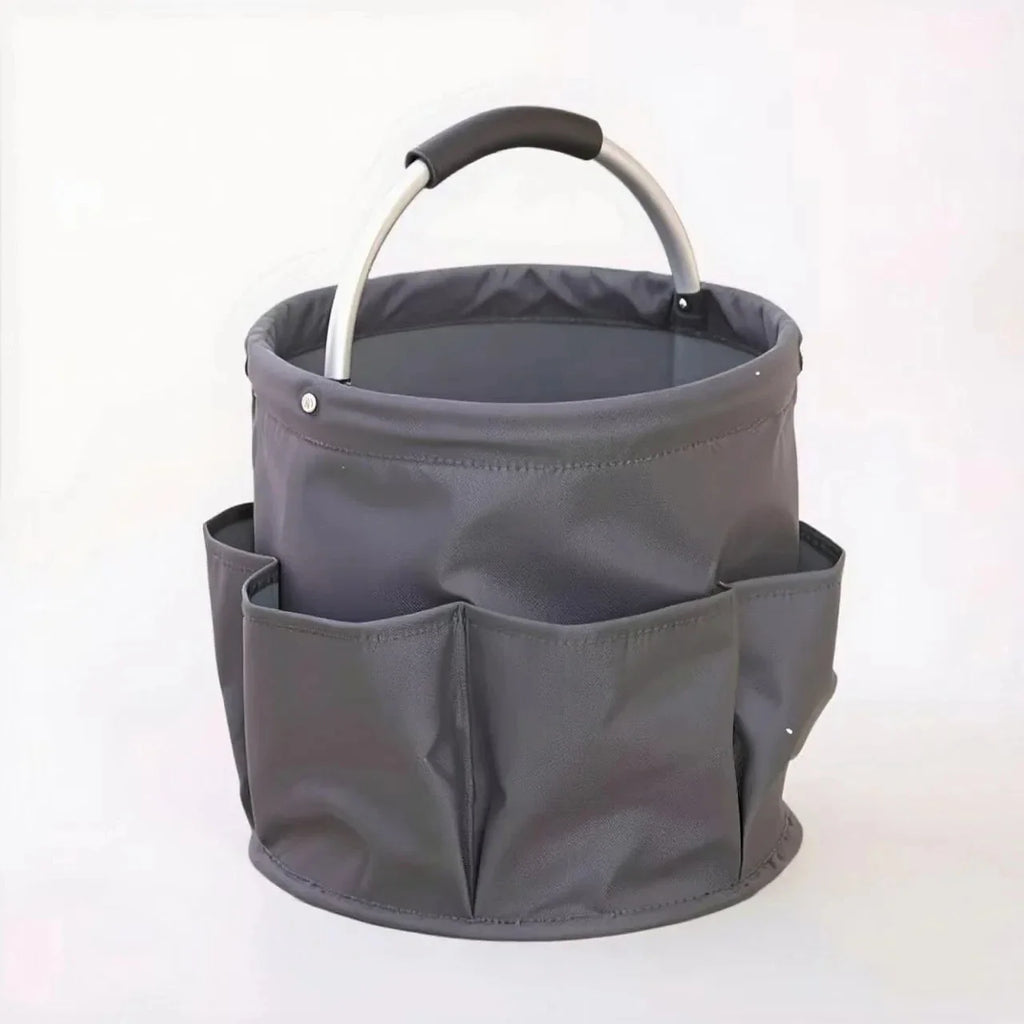 Large Folding Storage Basket with Handle - Picnic, Outdoor & Cleaning Caddy