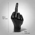 Resin Middle Finger Statue - Upright Gesture Art Sculpture for Living Room Decor