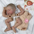 18-Inch Reborn Doll Kit with Hand-Painted Hair and Cloth Body - Unassembled Baby Doll Parts