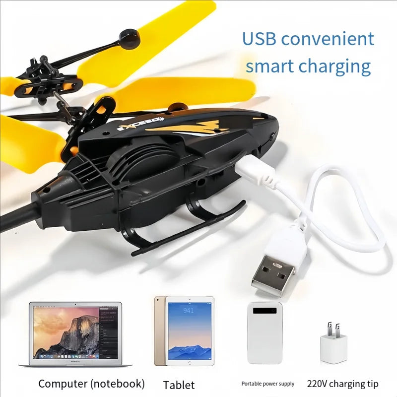 Remote Control Helicopter Toy with Sensor for Kids and Teens