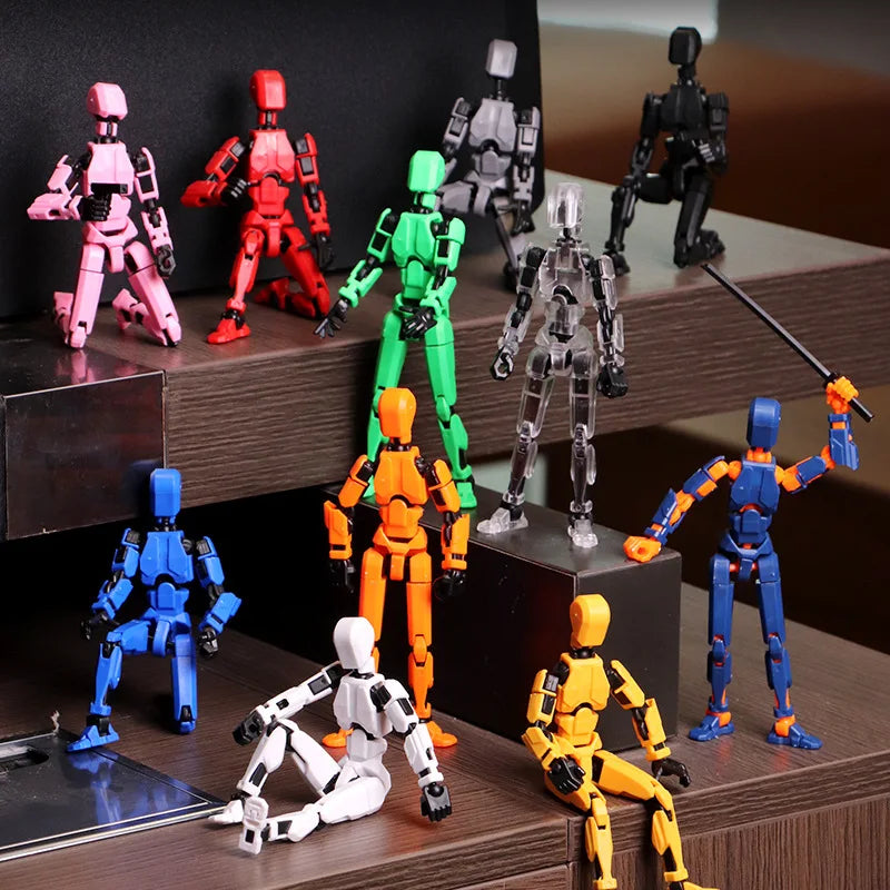Multi-Jointed Action Figures Set - 3D Printed Titan 13 Series with Multiple Variants