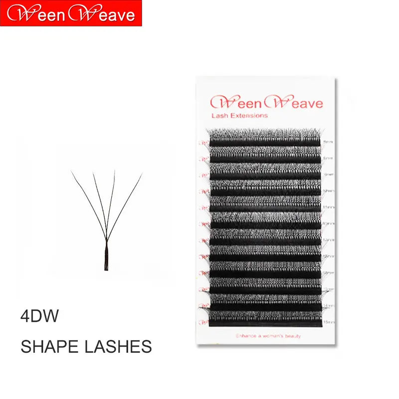 3D 4D 5D 6D 7D W Shape Eyelash Extensions Faux Mink Voluminous False Lashes