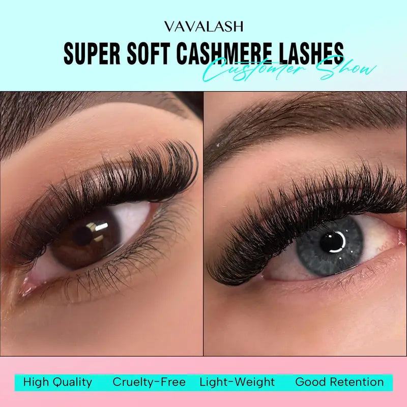 Eyelash Extension Lashes Set - Cashmere Volume & Classic, Multiple Curl & Length Options
