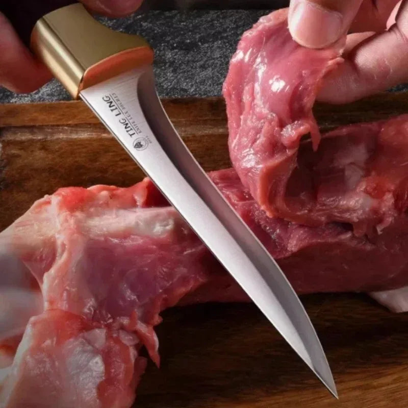High-Hardness Kitchen Cutting Knife for Meat, Fruit & Bone Removal - Multiple Colors