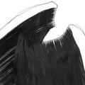 Natural Human Hair Feather Hair Extensions - Micro Ring Weft, Reusable, 20-22 Inch