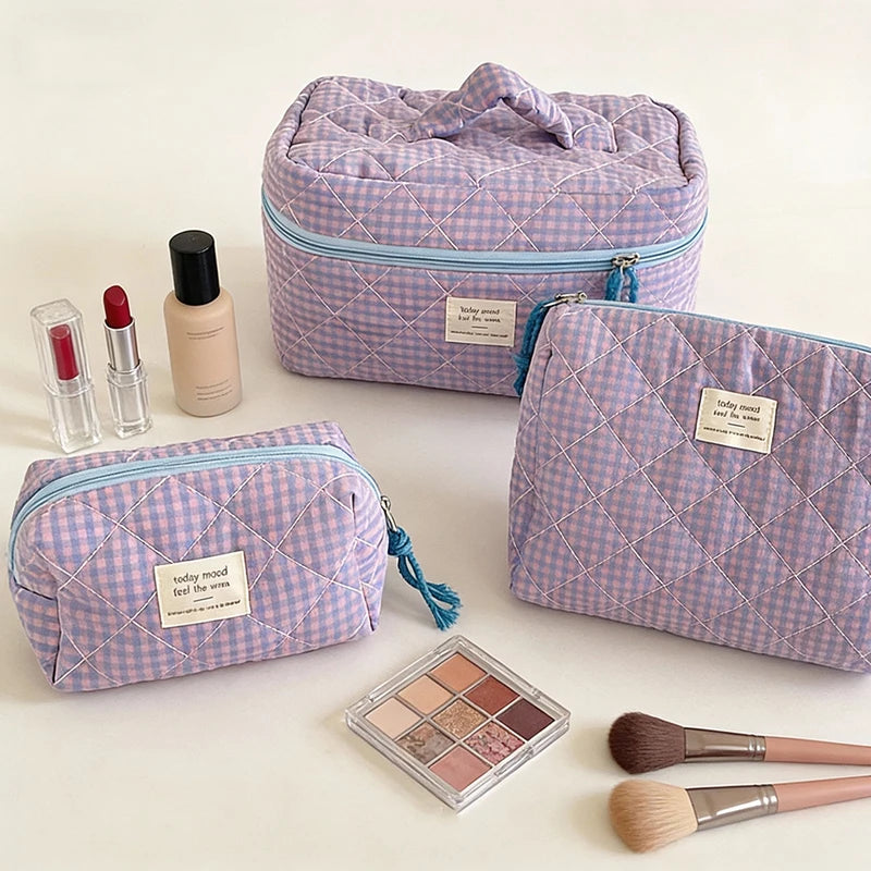Airfriend Makeup Bag Pink Cosmetic Organizer Travel Toiletry Bag