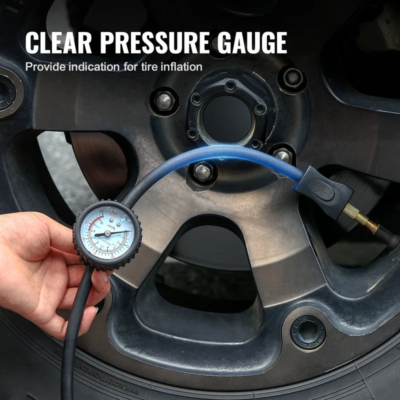 12V Portable Tire Inflator with 150 PSI and 7.06 CFM Heavy Duty Air Compressor