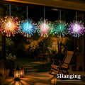 Hanging Solar Firework String Lights Outdoor Garden Yard Decor 8 Modes