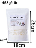 White Coconut Wax for Candle Making 1LB - DIY Scented & Smokeless