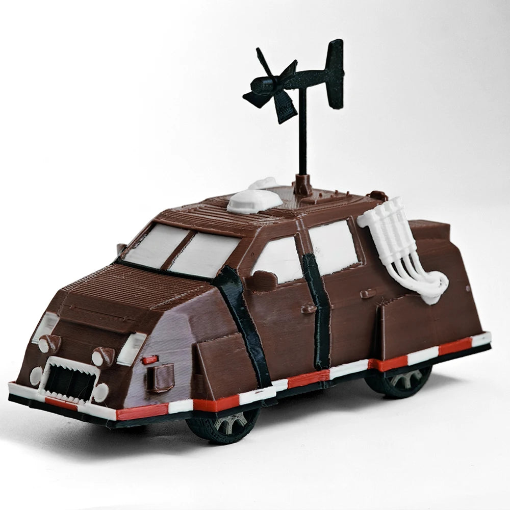 Storm Chaser Vehicle Model Set - 3D Printed Tornado Interceptor and Storm Pursuit Truck - Collectible Toy