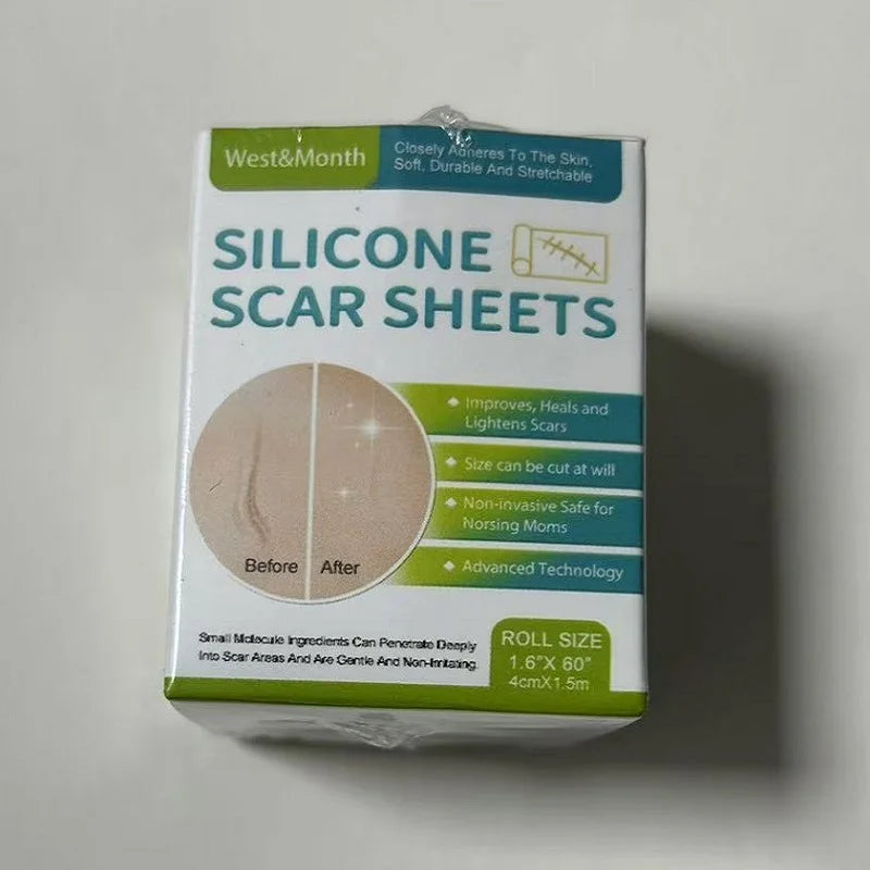 Silicone Scar Sheets - Self-Adhesive Skin Care Tape 3 Rolls Pack