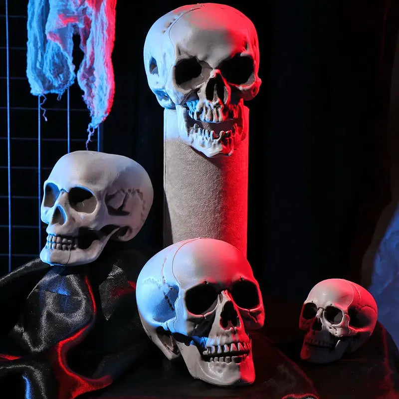 Plastic Skeleton Skull Halloween Props Hanging Decor for Parties & Events
