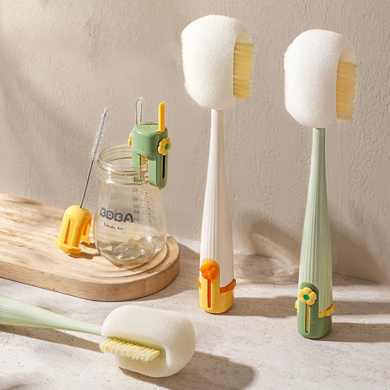 5-in-1 Multifunctional Cleaning Brush Set for Bottles Cups and Straws Household Kitchen Tools