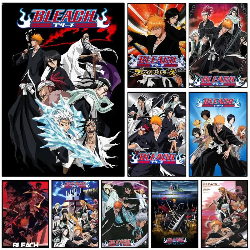 Anime B-Bleach Wall Art Poster for Home Decor - Minimalist Canvas Print