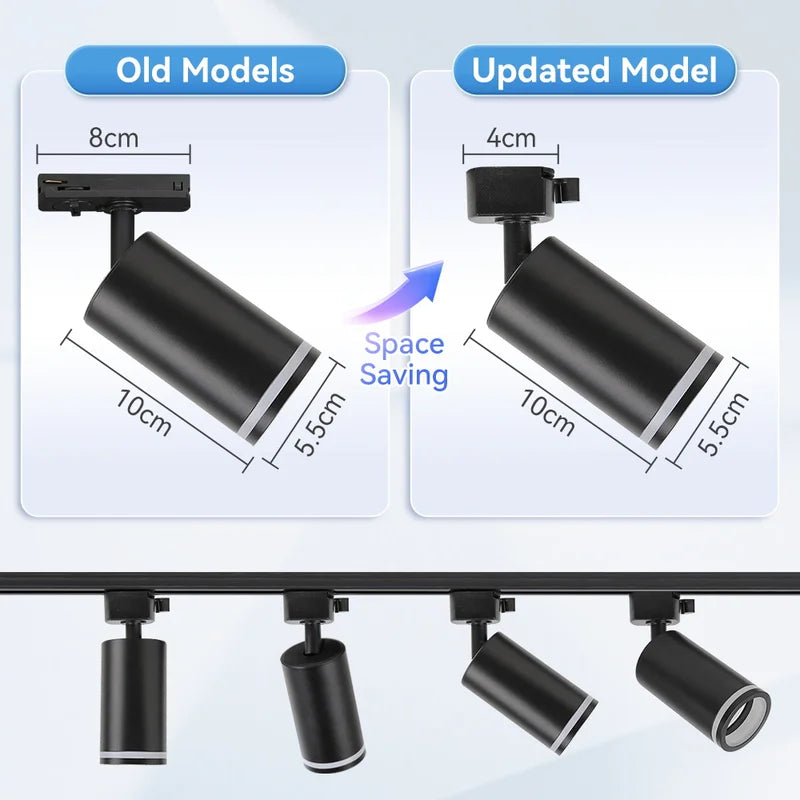 LED Pendant Track Light Fixture GU10 Ceiling Spotlight 220V for Living Room Kitchen