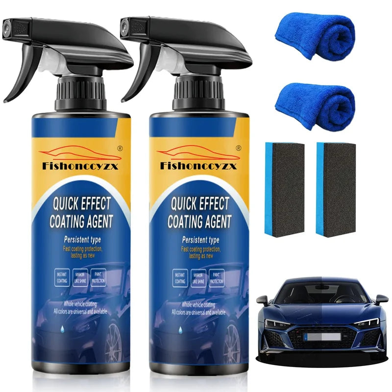 Car Coating Spray 500ML Scratch-Resistant Protective Wax & Glass Cleaner