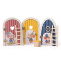 Mini Fairy Elf Door Toy Dollhouse Wooden Home Decor - Baby Room Wall Ornament