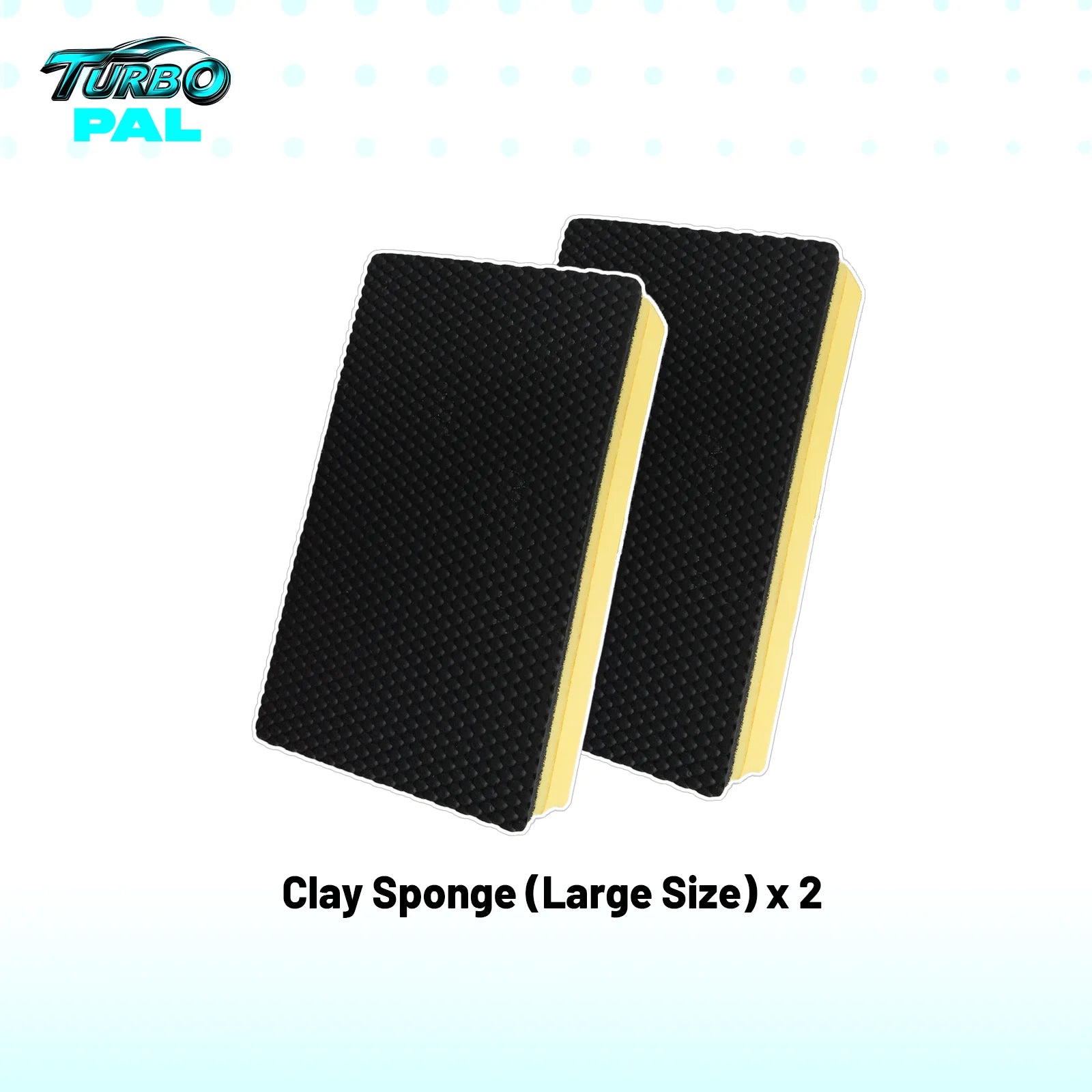 Nano Clay Sponge 2-Pack - Scratch-Safe Car Detailing & Multi-Surface Cleaning