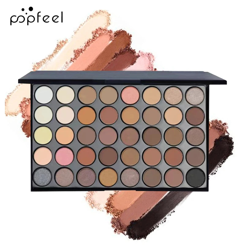 Eye Makeup Set with Eyeshadow Palette, Eyeliner, Mascara & Brow Pencil – Gift for Women