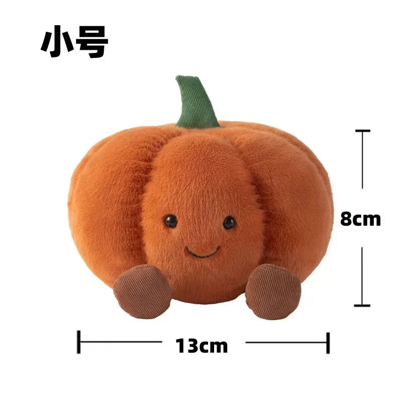 Cute Cartoon Pumpkin Plush Toy - Halloween Decor & Holiday Throw Pillow
