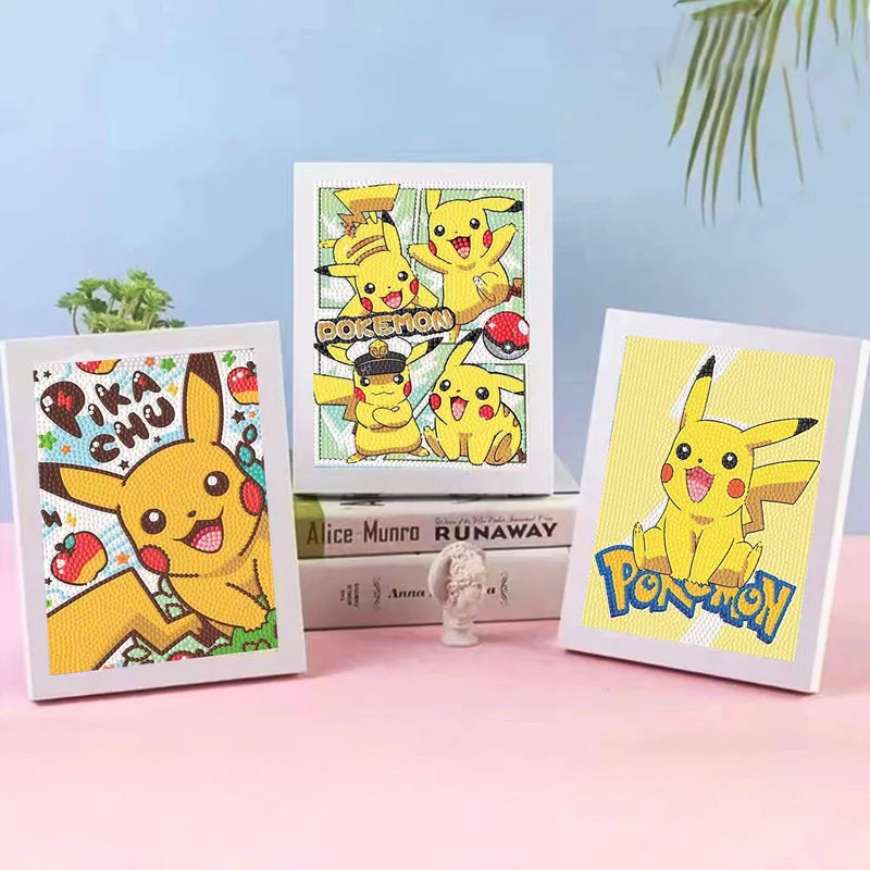 Kids' Cross-Stitch Painting Kit with Frame - DIY Diamond Embroidery Art Gift