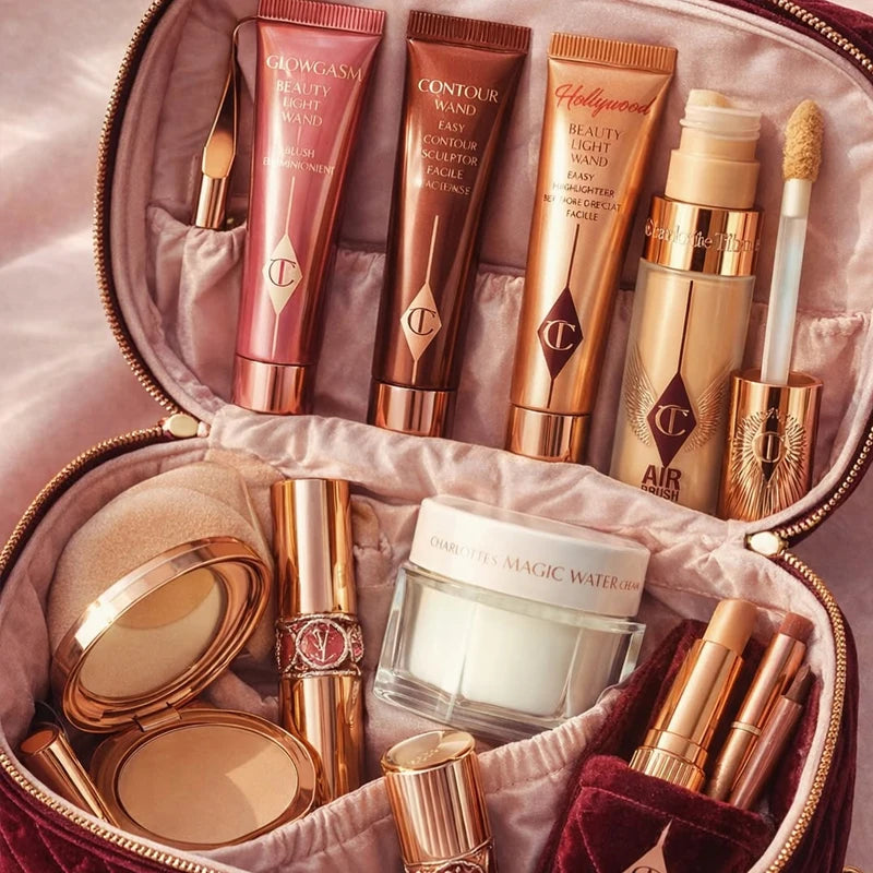 Bestselling Lip Gloss and Makeup Set with Hydrating Lipstick and Face Powder