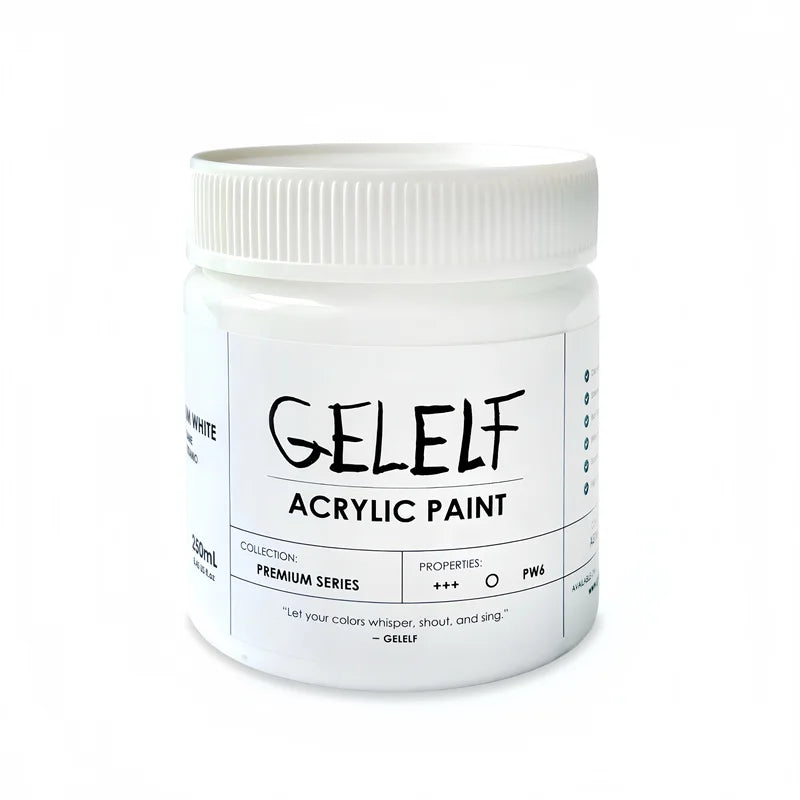 Acrylic Paint Gel Printing 250ml - Black & White Professional Art Supplies