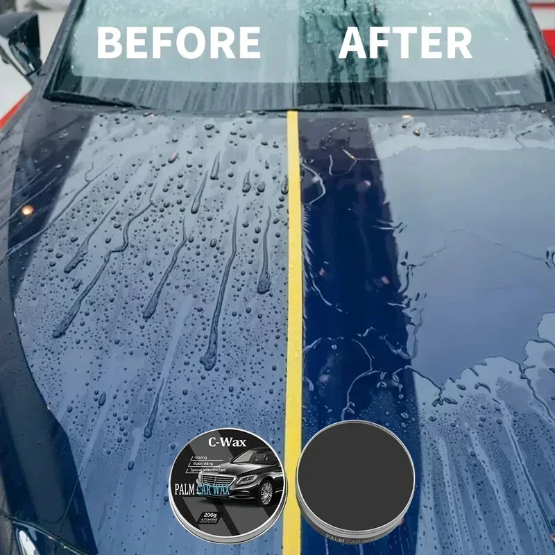 Car Wax Crystal Plating Set Hard Glossy Paint Coating Scratch Repair with Sponge