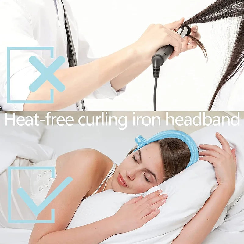 Women Heatless Silk Curlers for Overnight Hair Styling - Soft Foam Rollers