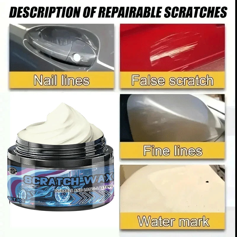 Car Scratch Remover Paste Wax for Auto Paint Repair & Surface Cleaning