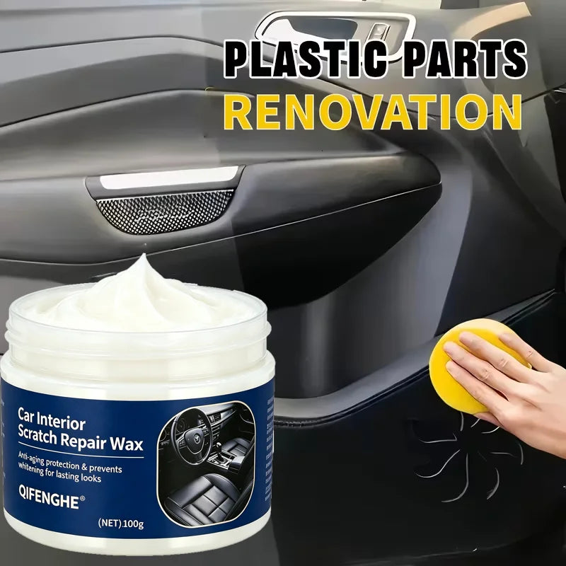 Car Interior Scratch Remover Wax - Leather Plastic Surface Care Agent