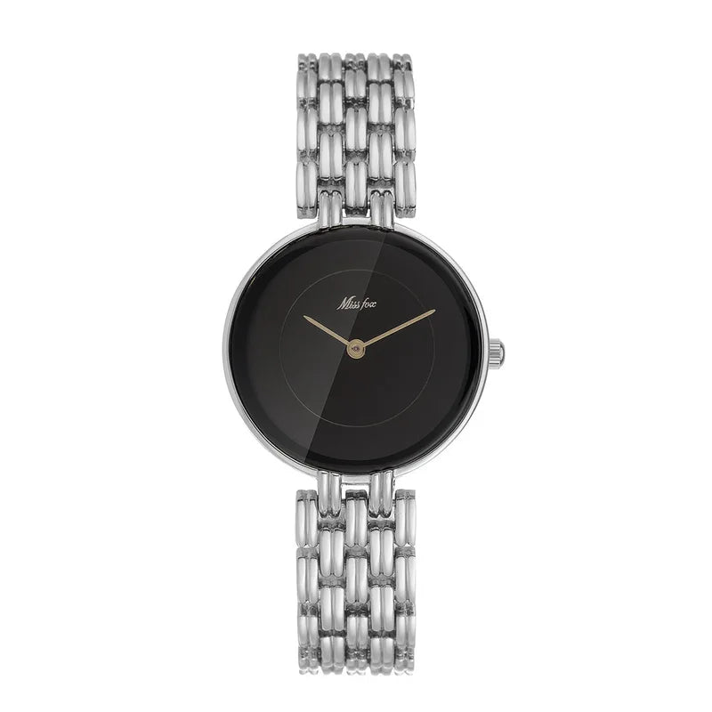Women Business Retro Metal Quartz Watch with Waterproof Strap — Light Luxury
