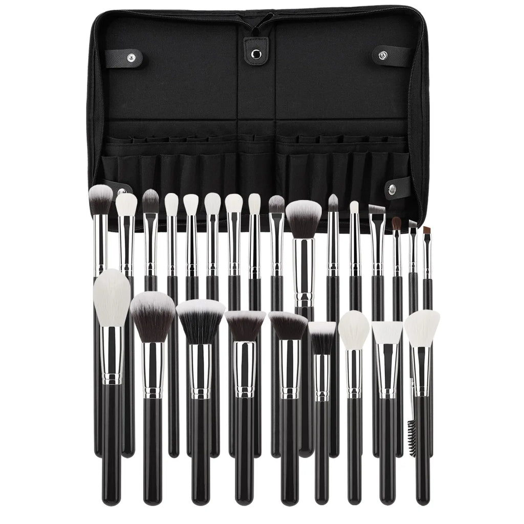 25-Piece Makeup Brush Set for Face & Powder - Suitable for Beginners & Pros