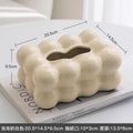 Ceramic Paper Napkin Dispenser Box for Living Room Dining Room Office - Exquisite Interior Decoration