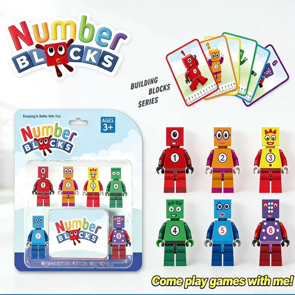 Numberblocks Assembly Model Toys for Educational Play - Digital Math Games Gift