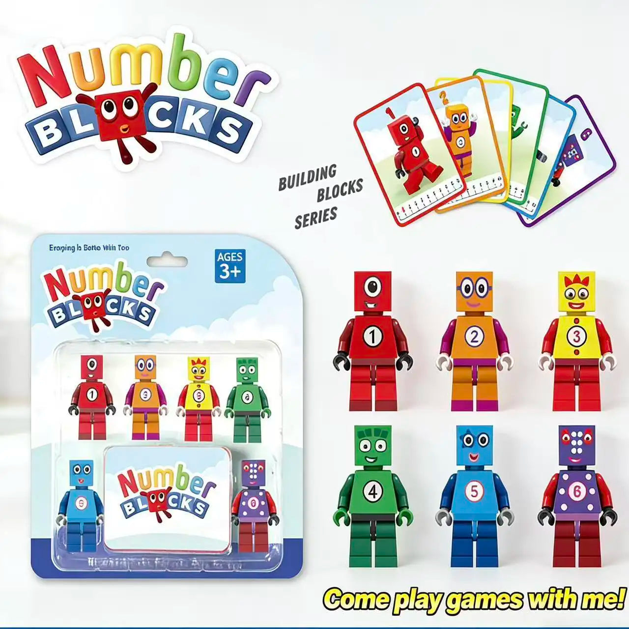 Numberblocks Assembly Model Toys for Educational Play - Digital Math Games Gift