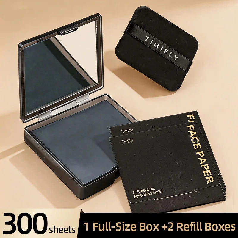 100 Sheets Oil Blotting Paper for Face Oil Control Refillable Facial Tissues