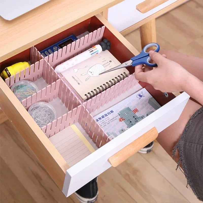 Adjustable Drawer Dividers Set - 4PCS Home Organization Storage Inserts