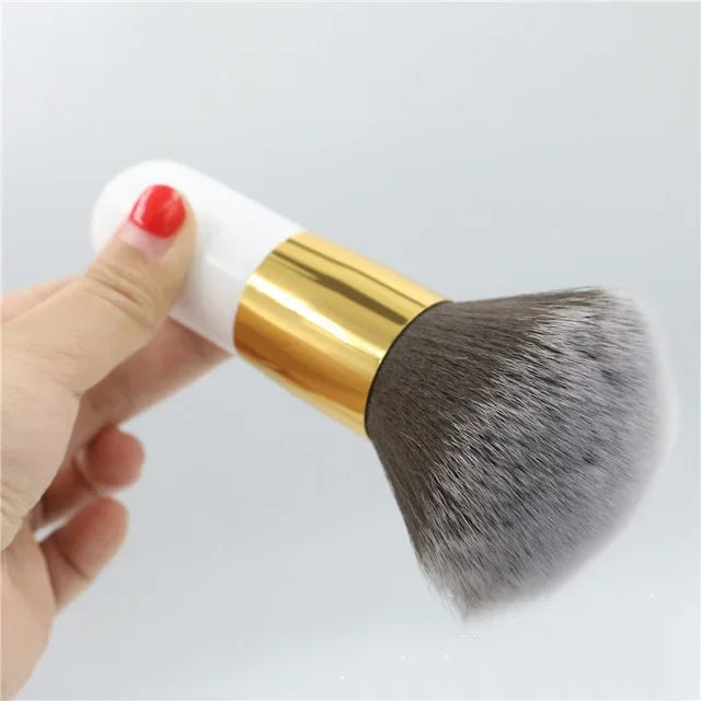 Multifunctional Makeup Brush Set - Powder, Foundation, Blush, Black Handle