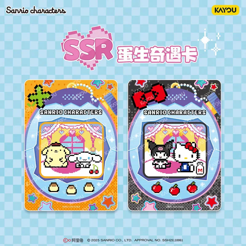Sanrio Character Card Collection Toy Set - Hello Kitty & Kuromi Game Accessories