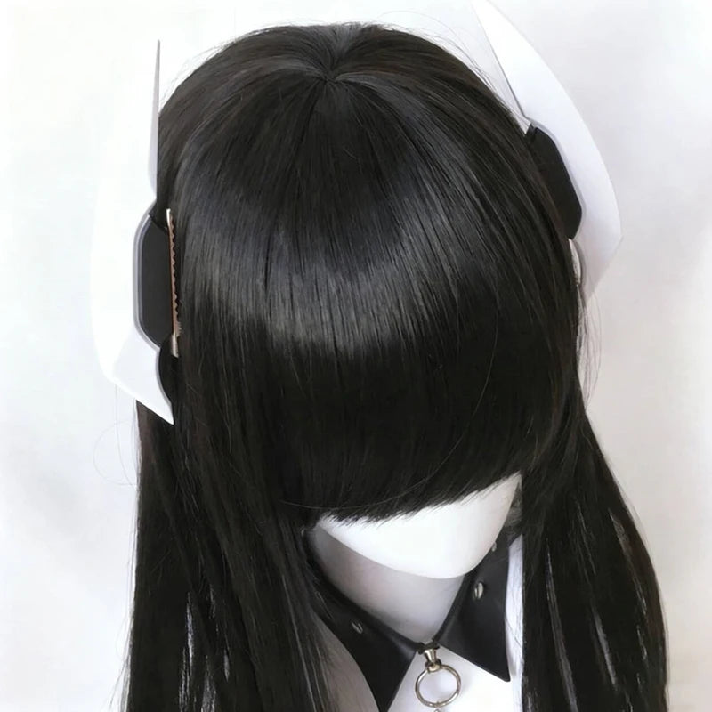 Cyberpunk Gothic PVC Hair Clips for Girls - Halloween Carnival Headwear 1 Pair
