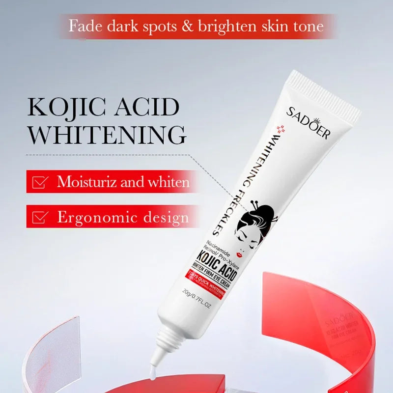 Kojic Acid Skin Care Set with Face and Eye Cream for Brightening & Moisturizing